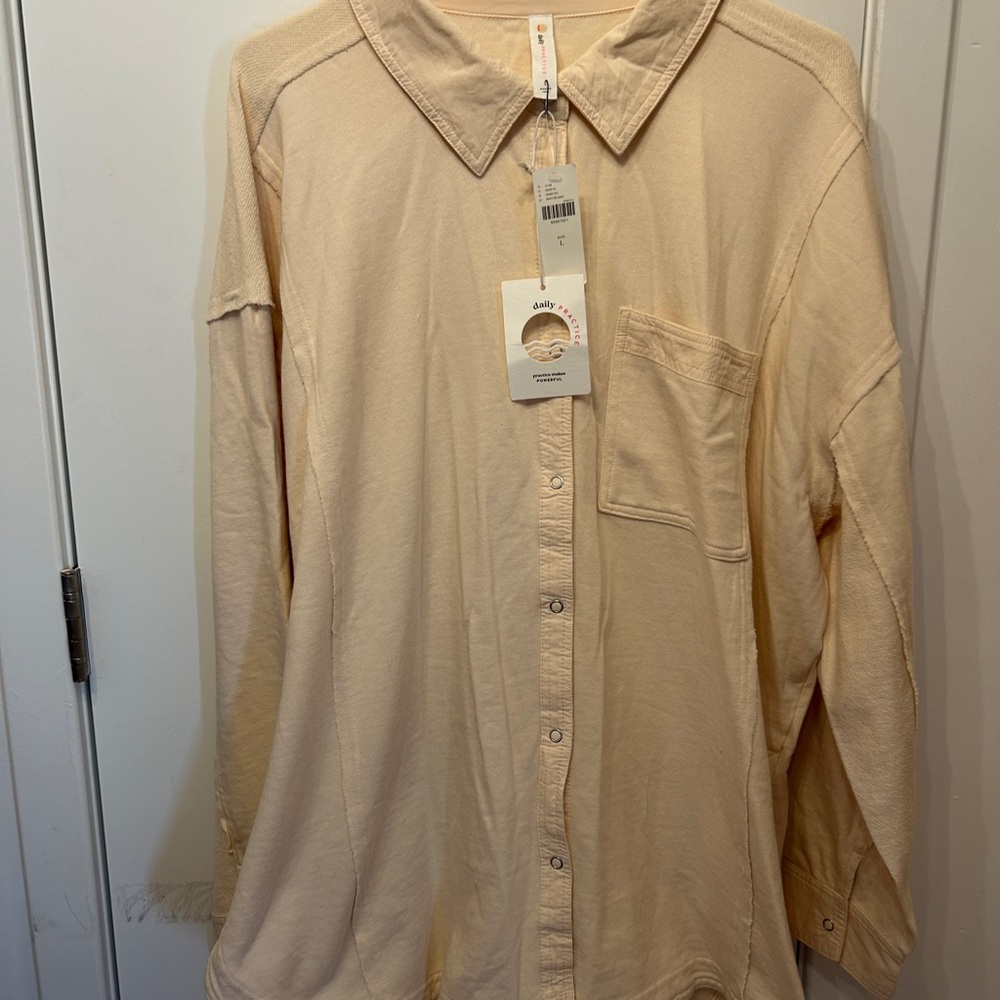 Anthropologie Cream Shirt - never worn